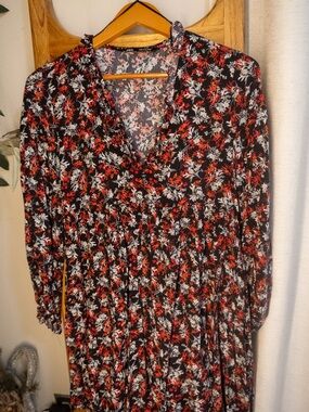 ZARA floral mini dress